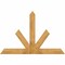 Ekena Millwork Saratoga Rough Sawn Timber Gable Bracket, Western Red Cedar, 72"W x 48"H x 4"D x 6"F, 16/12 Pitch GBW072X48X0406SAR00RWR - alternate 1